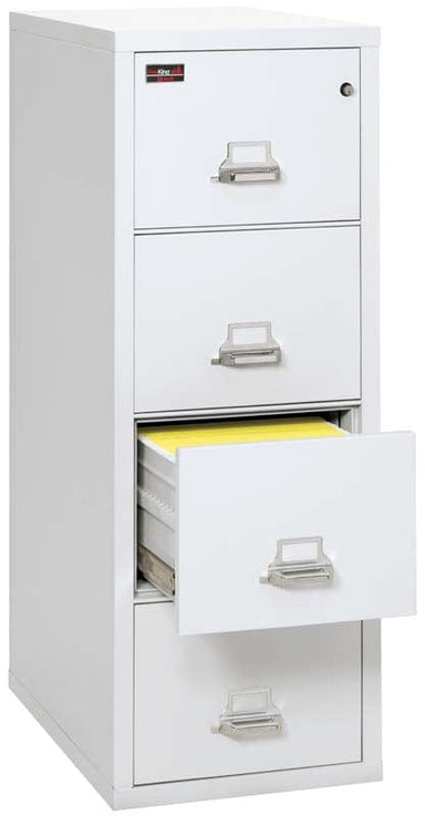 FireKing 4-2157-2 Two Hour Four Drawer Vertical Legal Fire File Cabinet one drawer open