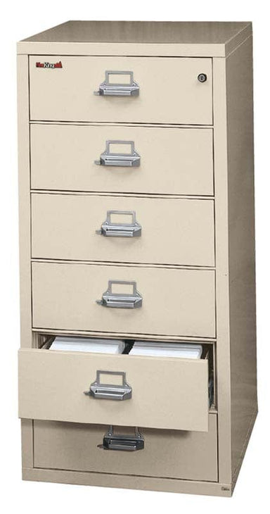 FireKing 6-2552-C 6 Drawer Card-Check-Note Fireproof File Cabinet