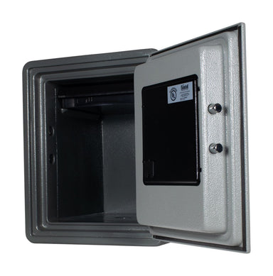 Gardall MS129-G-K One Hour Microwave Fire Safes with Key Lock open
