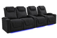Home Selection Valencia Oslo Luxury Edition Sofa Row of 4 - Loveseat Left | Width: 124" Height: 44.5" Depth: 39" / Onyx