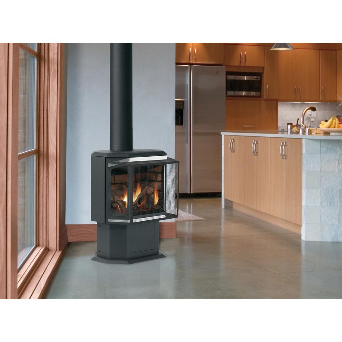 Iron Strike Epic Freestanding Direct Vent Gas Stove EPICIPI — Home