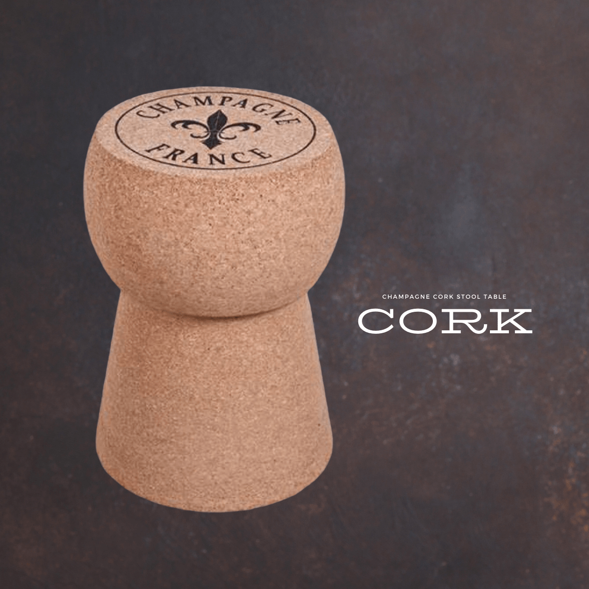Kingsbottle Kingsbottle Champagne Cork Stool Cork Table (SKUKBX001F) Gifts & Parts KBX001F