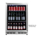 Kingsbottle KingsBottle KBU50BX 24 Inch Under Counter Beer Cooler Fridge Built In Beverage Cooler