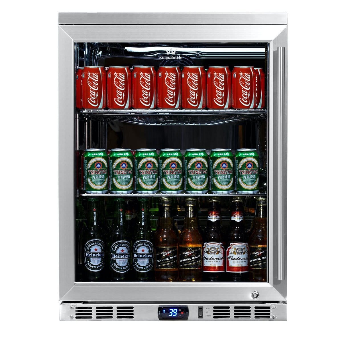 Empava BR01S 15 Inch Wine Cooler Undercounter 3cu.ft 84 Cans Mini Frid