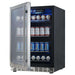 Kingsbottle KingsBottle KBUSF54B 24 inch Beverage Refrigerator | Triple Glassdoor With Two Low-E Beverage Cooler KBUSF54B