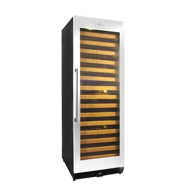 Kingsbottle Tall Large Wine Cooler Refrigerator Drinks Cabinet with Stainless Steel Trim Wine Coolers