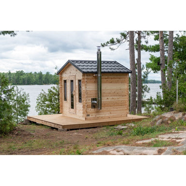 Leisurecraft Georgian Cabin Sauna | Canadian Timber Collection | Outdoor Sauna Kit Sauna Kits