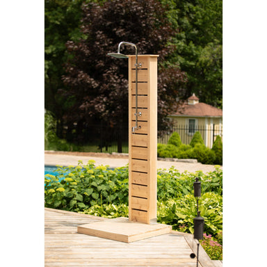 Leisurecraft Sierra Pillar Shower | Canadian Timber Collection | Outdoor Shower Kit Shower Stalls & Kits