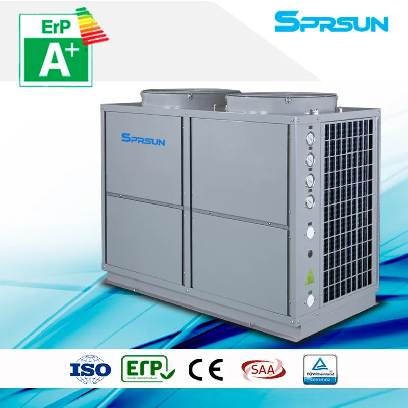 SPRSUN 29.6KW 36KW Efficient Monobloc Air Source Heat Pump Heating Cooling Air Conditioner