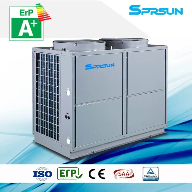 SPRSUN 29.6KW 36KW Efficient Monobloc Air Source Heat Pump Heating Cooling Air Conditioner