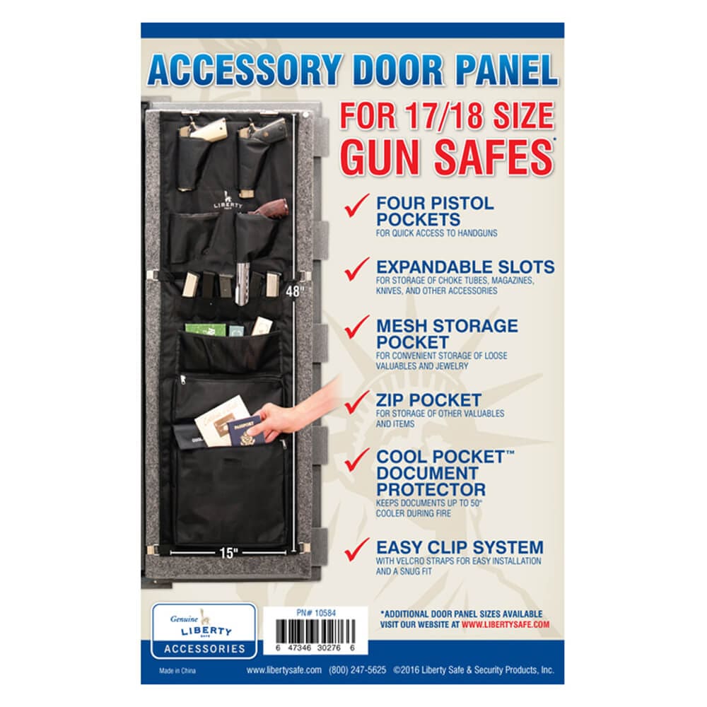 Liberty Liberty Gun Safe Door Panel Organizer Size: 17-18 Gun Safe Accessory LIB Door Pkt Sys 10584