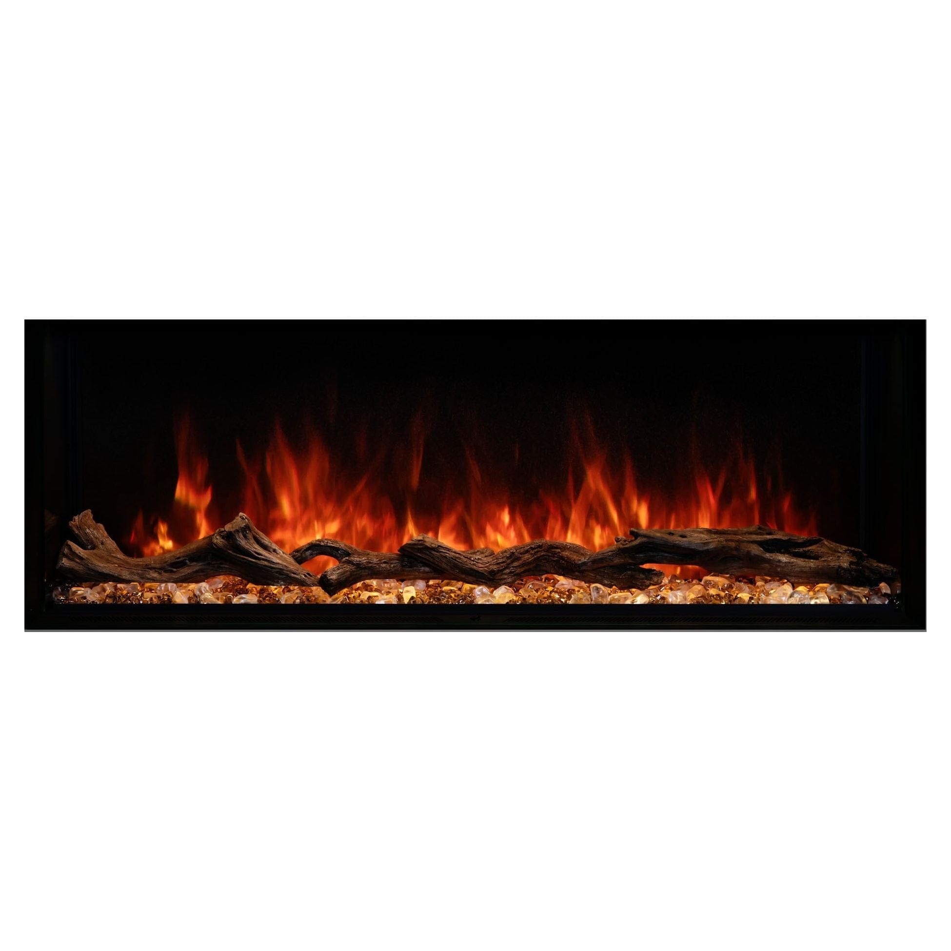 Modern Flames Modern Flames Landscape Pro 70'' Electric Fireplace Wall Mount Studio Suite | White Ready to Paint Multi-Side View Electric Fireplace