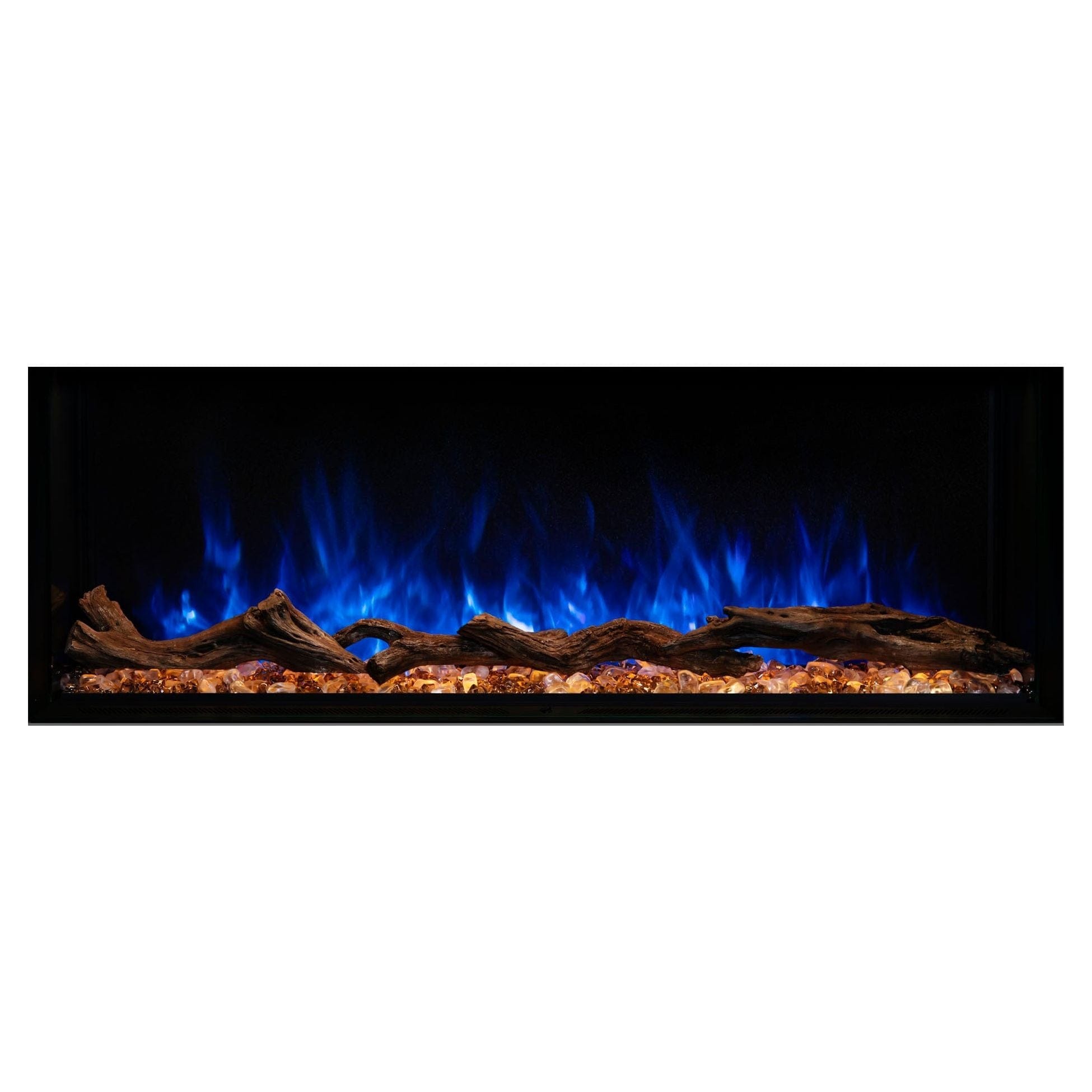 Modern Flames Modern Flames Landscape Pro 82'' Electric Fireplace Wall Mount Studio Suite | White Ready to Paint Multi-Side View Electric Fireplace