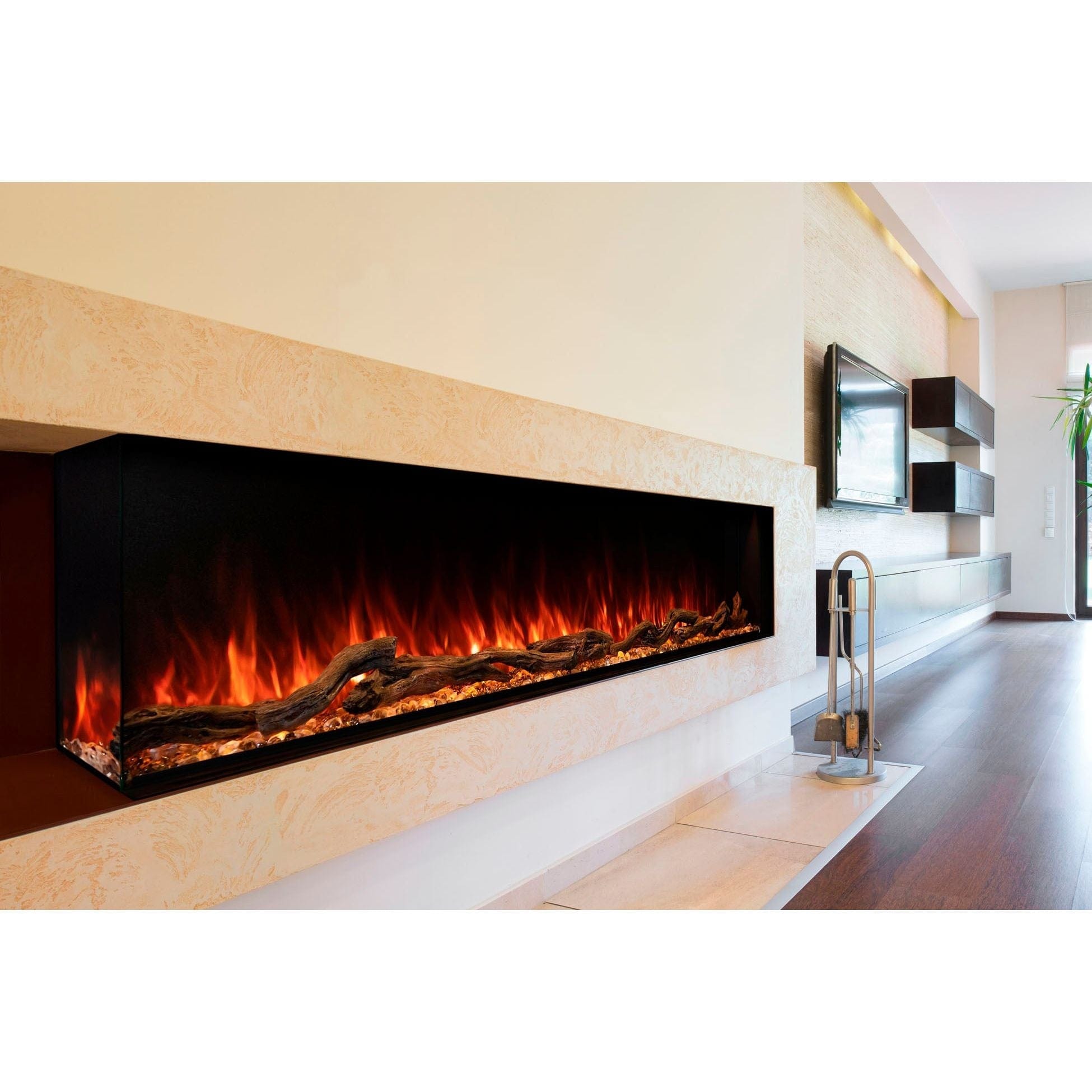 Modern Flames Modern Flames Landscape Pro Multi 80-inch 3-Sided / 2-Sided Built In Electric Fireplace Multi-Side View Electric Fireplace