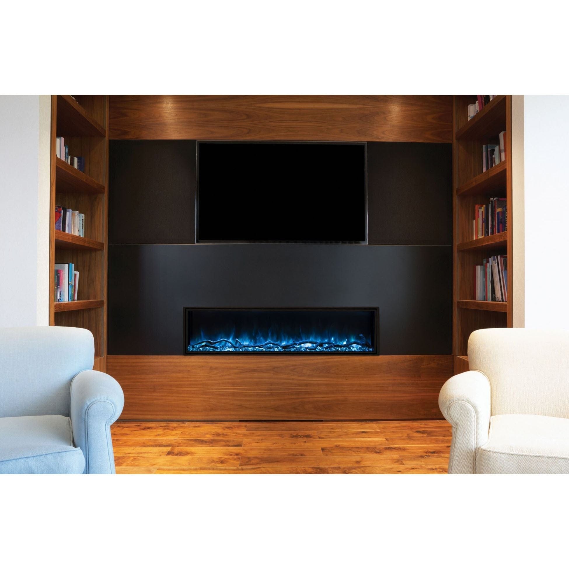 Modern Flames Modern Flames Landscape Pro Slim 44" Built In Linear Electric Fireplace Wall Mount Built In Electric Fireplace