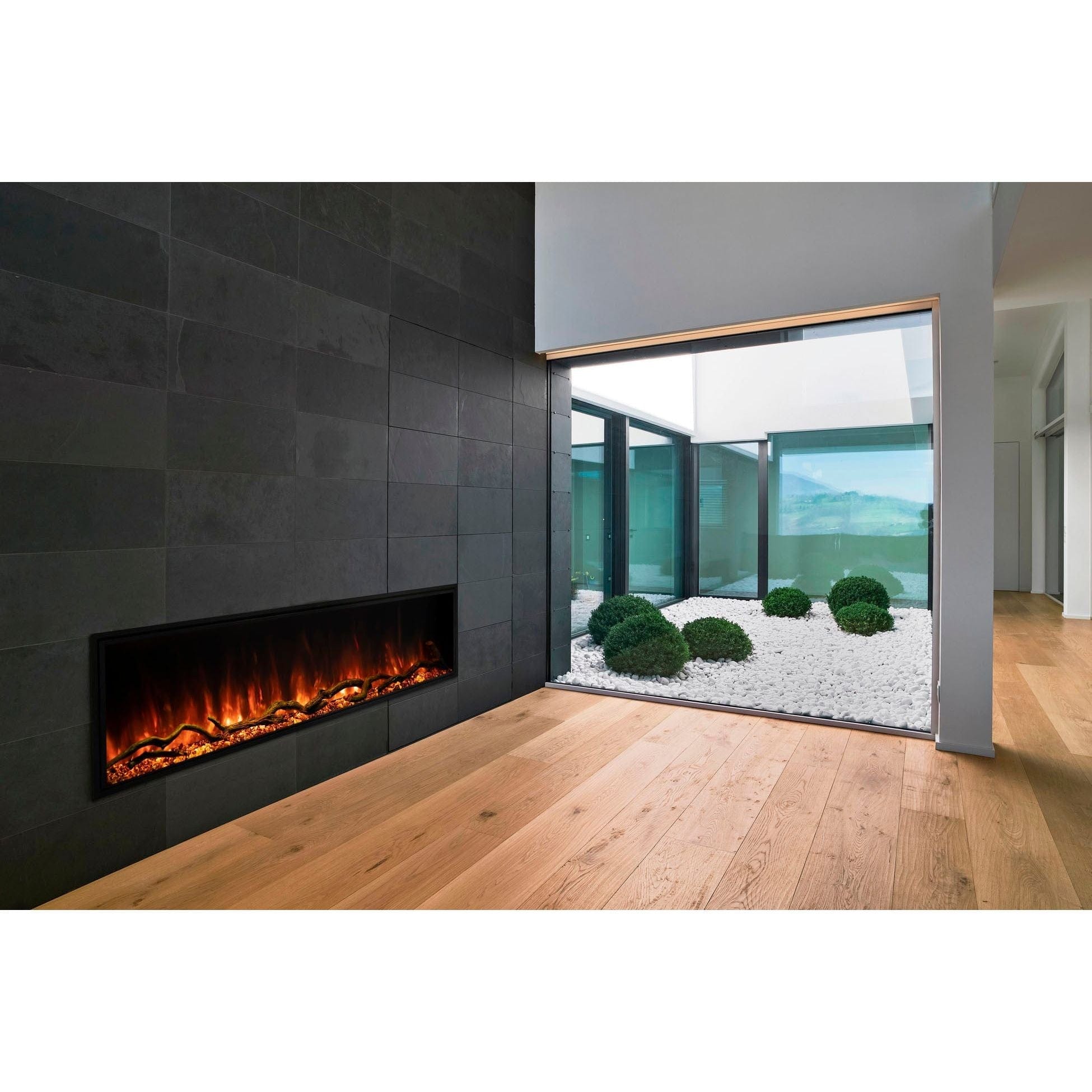 Modern Flames Modern Flames Landscape Pro Slim 56" Built In Linear Electric Fireplace Wall Mount Built In Electric Fireplace