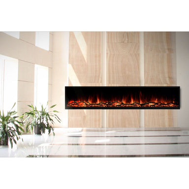 Modern Flames Modern Flames Landscape Pro Slim 96" Built In Linear Electric Fireplace Wall Mount Built In Electric Fireplace