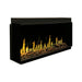 Modern Flames Orion Multi 100" Heliovision Virtual Multi-View Built-In Electric Fireplace FRONT AND SIDE VIEW