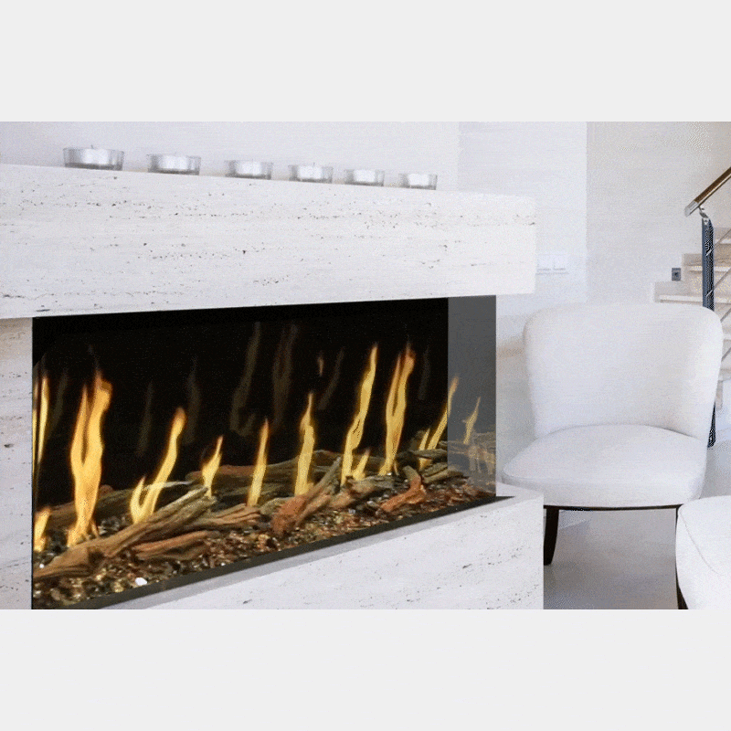 Modern Flames Modern Flames Orion Multi 52" Heliovision Virtual Multi-View Built-In Electric Fireplace Multi-Side View Electric Fireplace OR52-MULTI