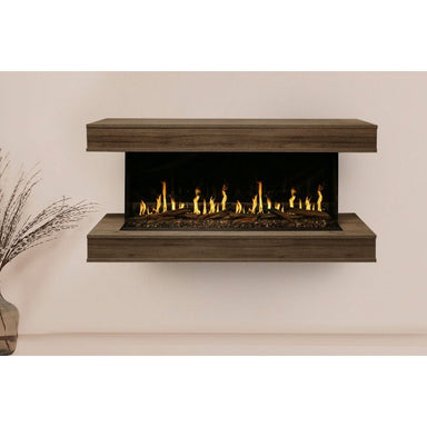 Modern Flames Modern Flames Orion Multi 73'' Electric Fireplace Wall Mount Studio Suite | Weathered Walnut Multi-Side View Electric Fireplace OR60-MULTI / WSS-OR60-WW