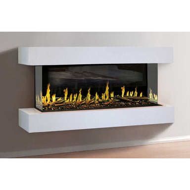 Modern Flames Orion Multi 73'' Electric Fireplace Wall Mount Studio Suite | White Ready to Paint SAMPLE PHOTO