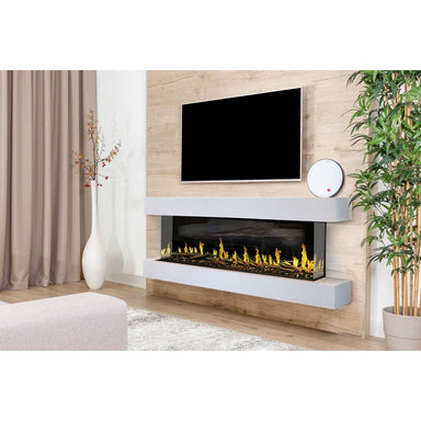 Modern Flames Modern Flames Orion Multi 73'' Electric Fireplace Wall Mount Studio Suite | White Ready to Paint Multi-Side View Electric Fireplace OR60-MULTI / WSS-OR60-RTF