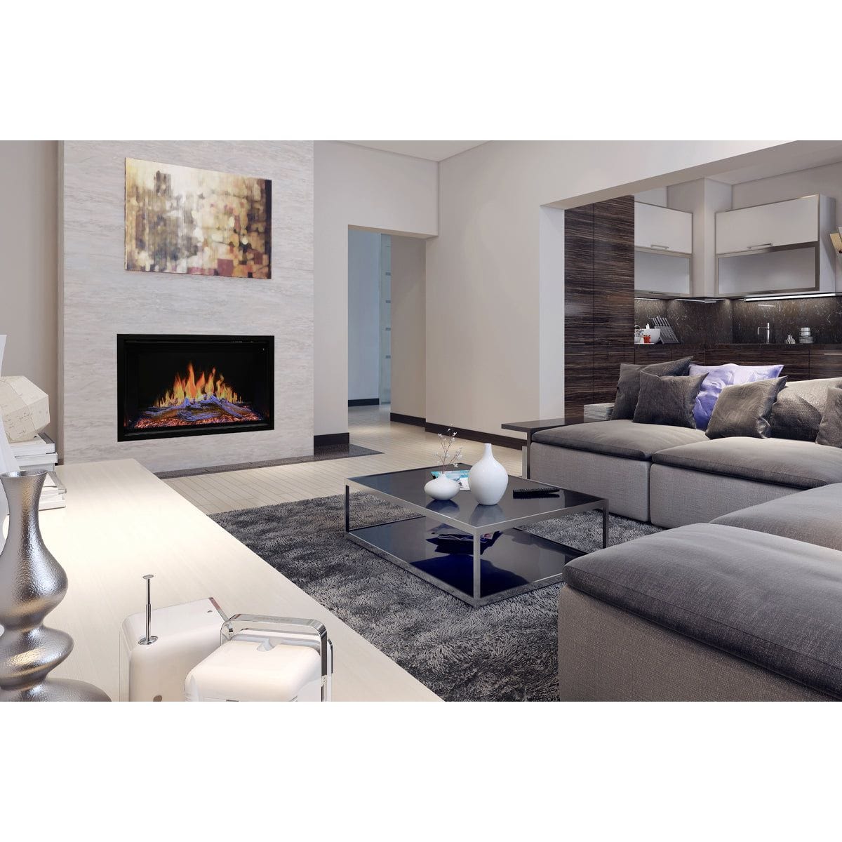 Modern Flames Modern Flames Orion Traditional 26" Heliovision Virtual Built-In Electric Firebox Electric Firebox Insert