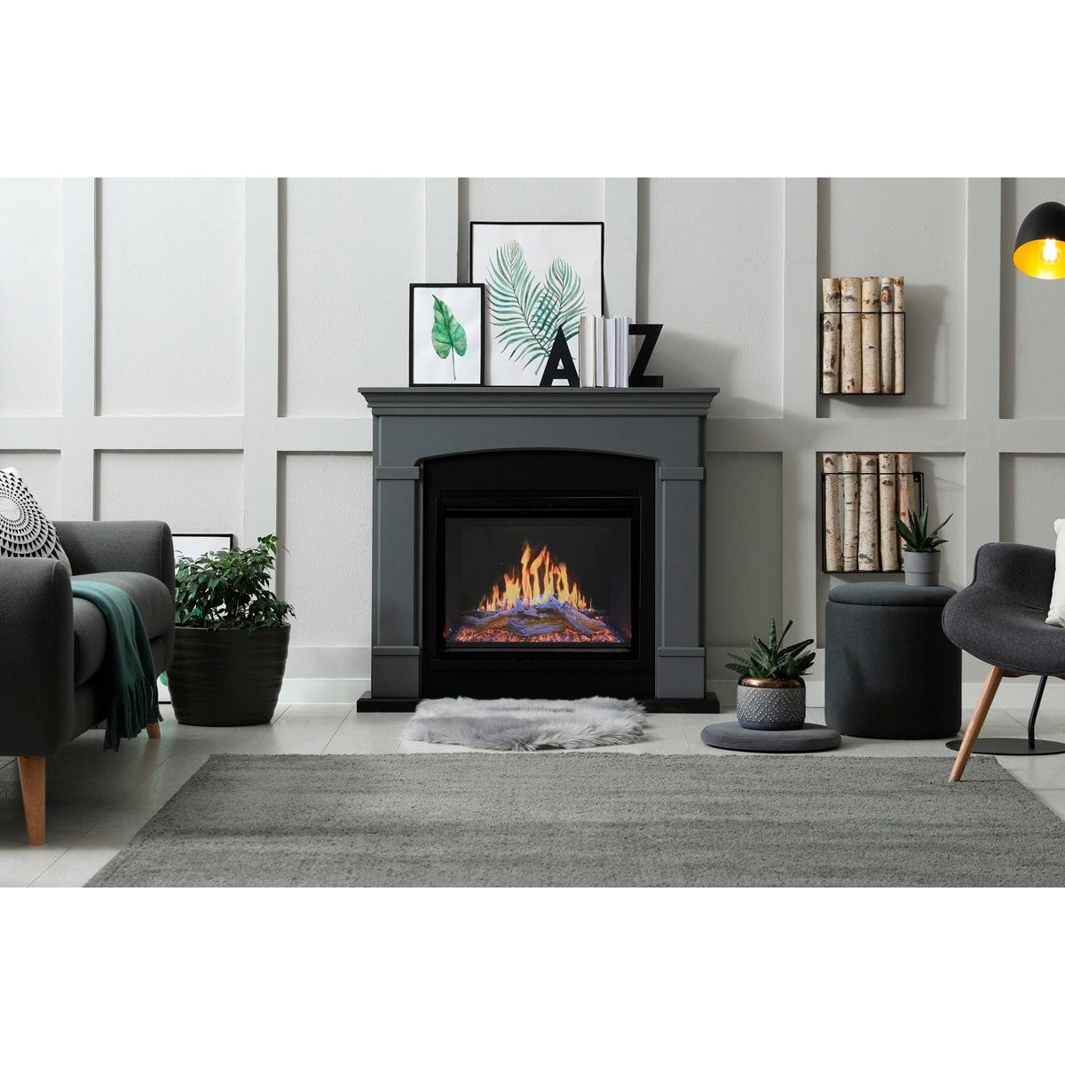 Modern Flames Modern Flames Orion Traditional 26" Heliovision Virtual Built-In Electric Firebox Electric Firebox Insert