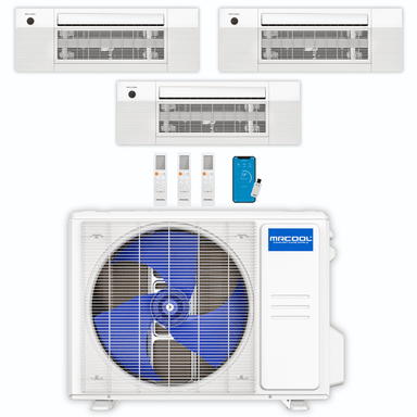 MRCOOL MRCOOL DIY Mini Split - 33,000 BTU 3 Zone Ceiling Cassette Ductless Air Conditioner and Heat Pump, DIY-BC-336HP091212 Mini Split DIY-BC-336HP091212