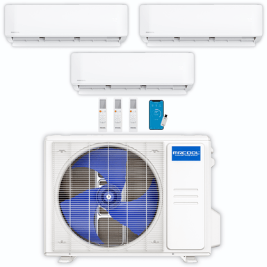 MRCOOL MRCOOL DIY Mini Split - 33,000 BTU 3 Zone Ductless Air Conditioner and Heat Pump, DIY-B-327HP091212 Mini Split DIY-B-327HP091212