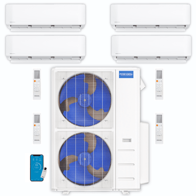 MRCOOL MRCOOL DIY Mini Split - 45,000 BTU 4 Zone Ductless Air Conditioner and Heat Pump, DIY-B-448HP09121212 Mini Split DIY-B-448HP09121212