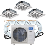 MRCOOL Olympus Mini Split - 36K BTU 3 Zone Ductless Ceiling Cassette, Heat Pump and 16 ft. Flared Lineset, OLY36-C-3-12-16