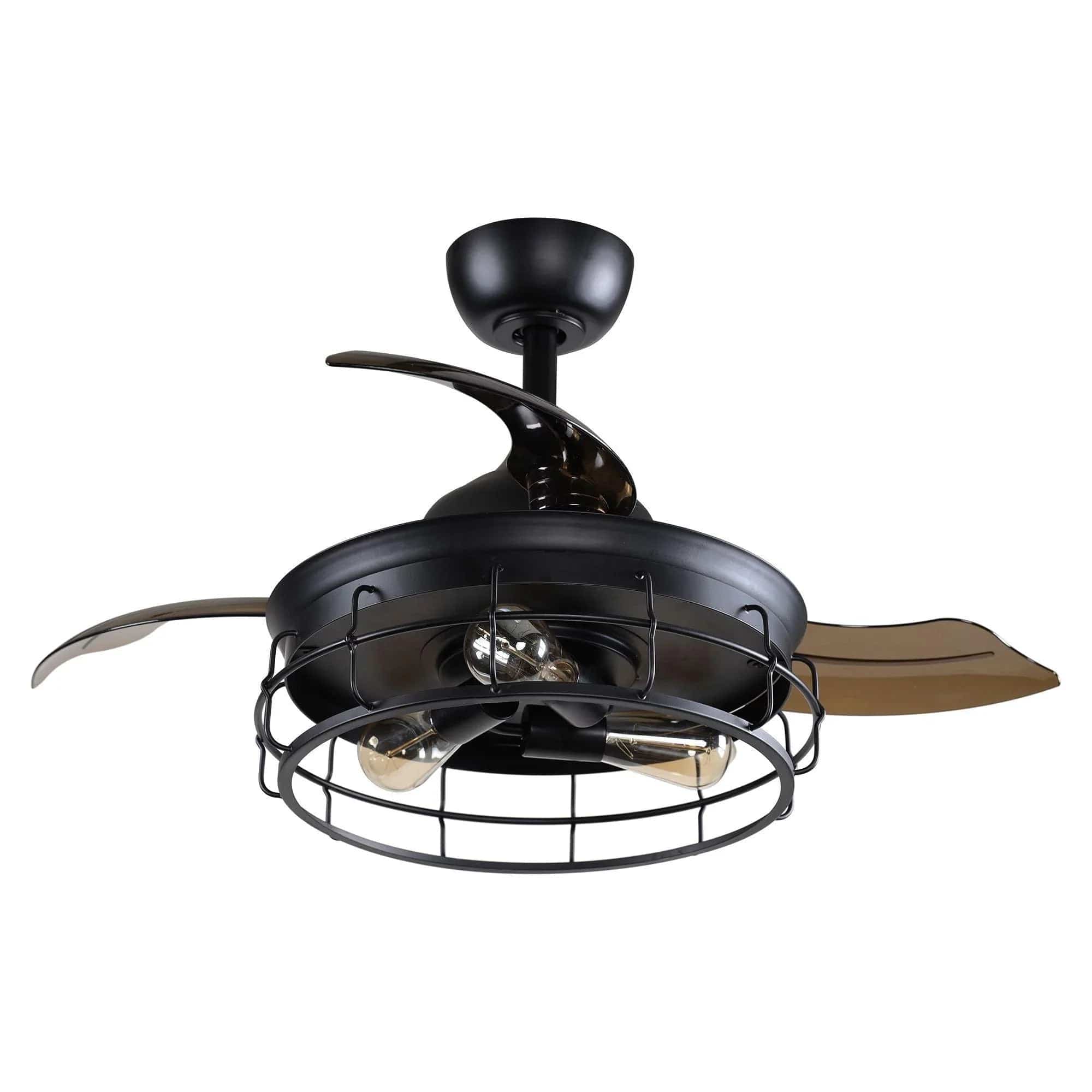 Parrot Uncle Parrot Uncle 36 In. Pickett Industrial Ceiling Fan with Lighting and Remote Control Ceiling Fan F3504Q110V