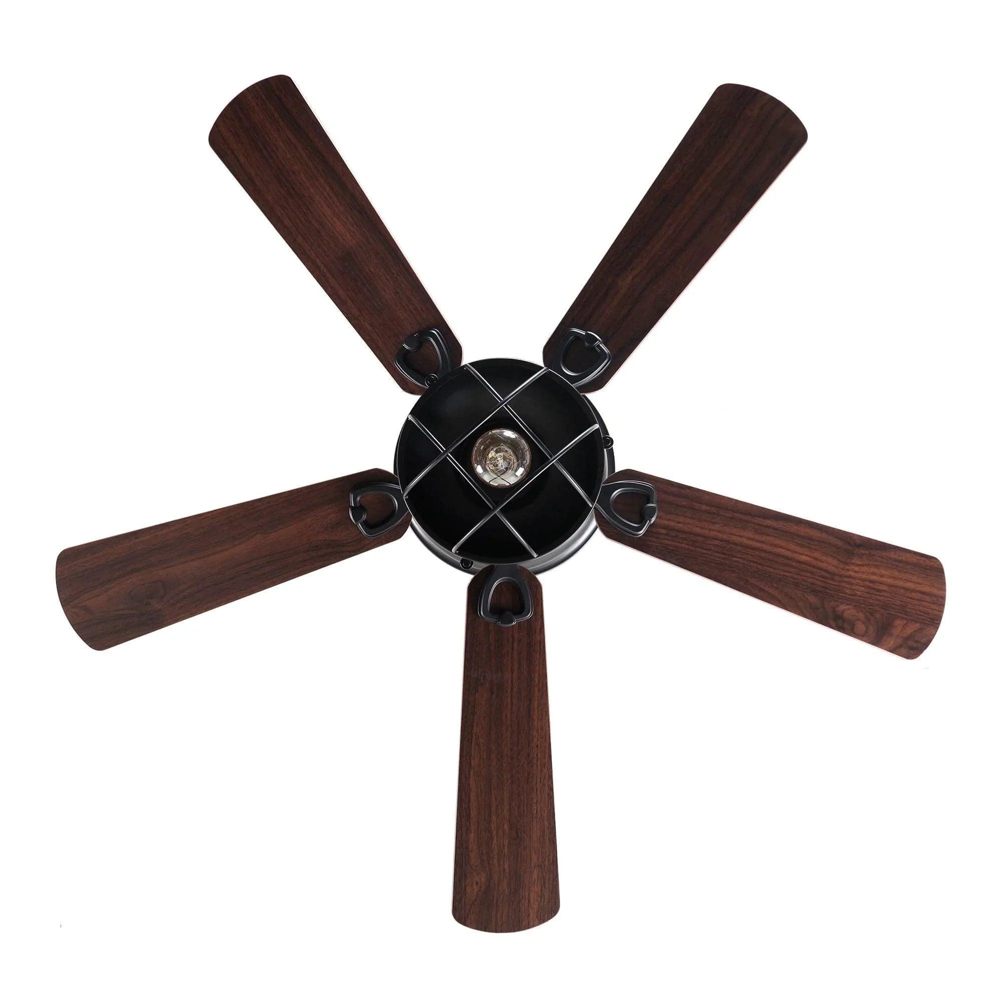 Parrot Uncle Parrot Uncle 42 In. Industrial Ceiling Fan with Lighting and Remote Control Ceiling Fan F6232Q110V