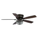 Parrot Uncle Parrot Uncle 48 In. Modern Flush Ceiling Fan with Lighting and Remote Control Ceiling Fan F6230NB110V