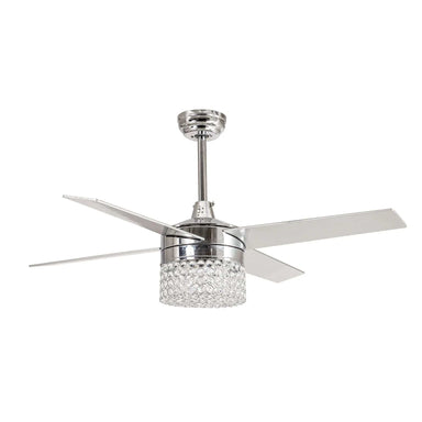 Parrot Uncle Parrot Uncle 48 In. Njie Modern Ceiling Fan with Lighting and Remote Control Ceiling Fan F6213110V