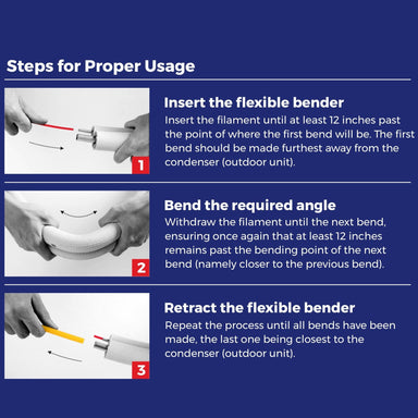 Pioneer Easy Flexible Bender Kit for Split System Copper Linesets - 13 Ft. ACCASteps for proper Usage