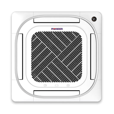 Pioneer® 48,000 BTU 18.5 SEER2 8-Way Slim Cassette Mini-Split Air Conditioner Heat Pump System Full Set 230V front view