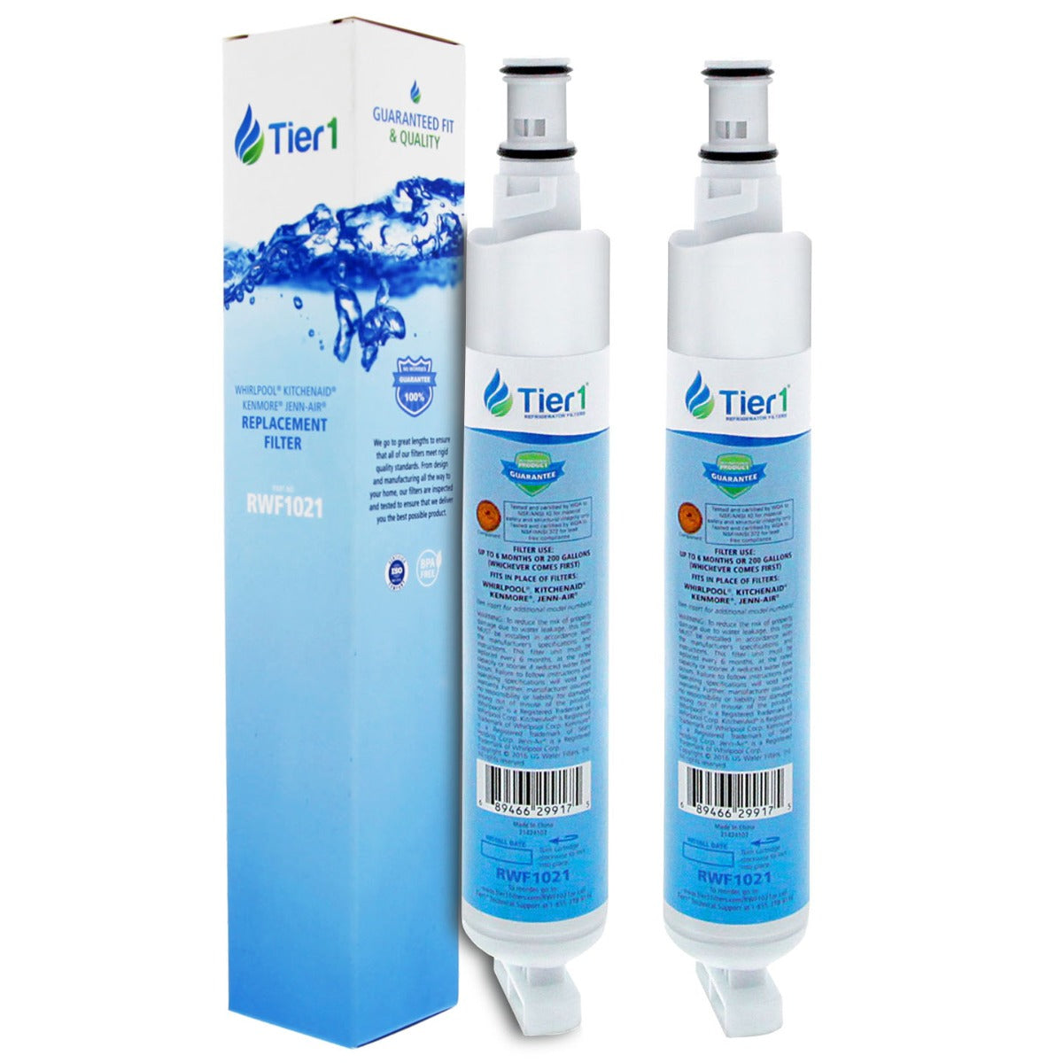 Tier1 EveryDrop EDR6D1 Whirlpool 4396701 Refrigerator Water Filter Replacement Comparable