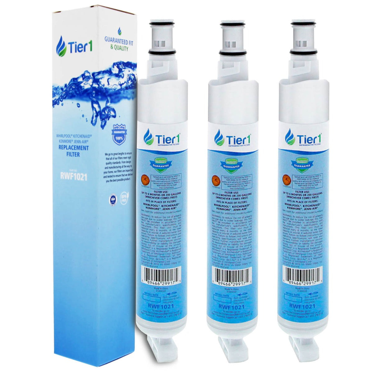 Tier1 EveryDrop EDR6D1 Whirlpool 4396701 Refrigerator Water Filter Replacement Comparable