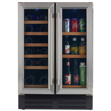 Smith & Hanks Dual Zone Stainless Steel Under Counter Wine and Beverage Cooler Wine & Beverage Cooler RE100055