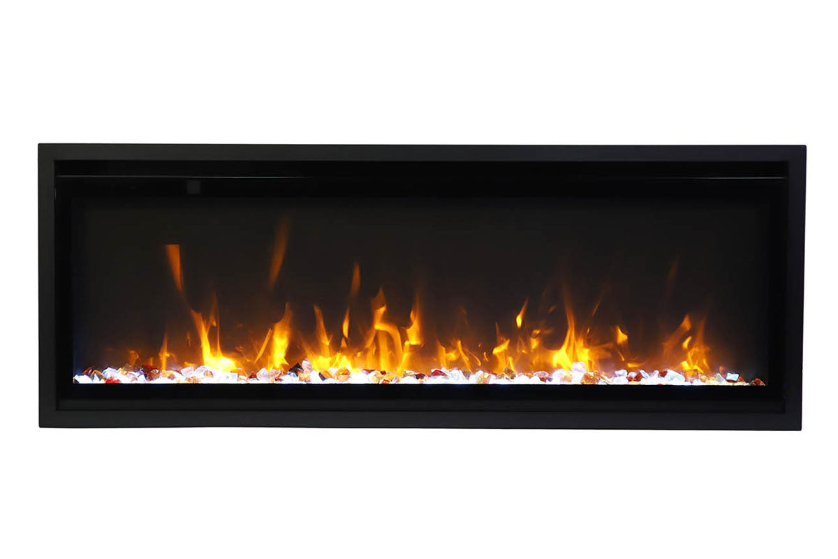 Amantii Symmetry 60'' Extra Slim Smart Wall Mount / Recessed Electric Fireplace