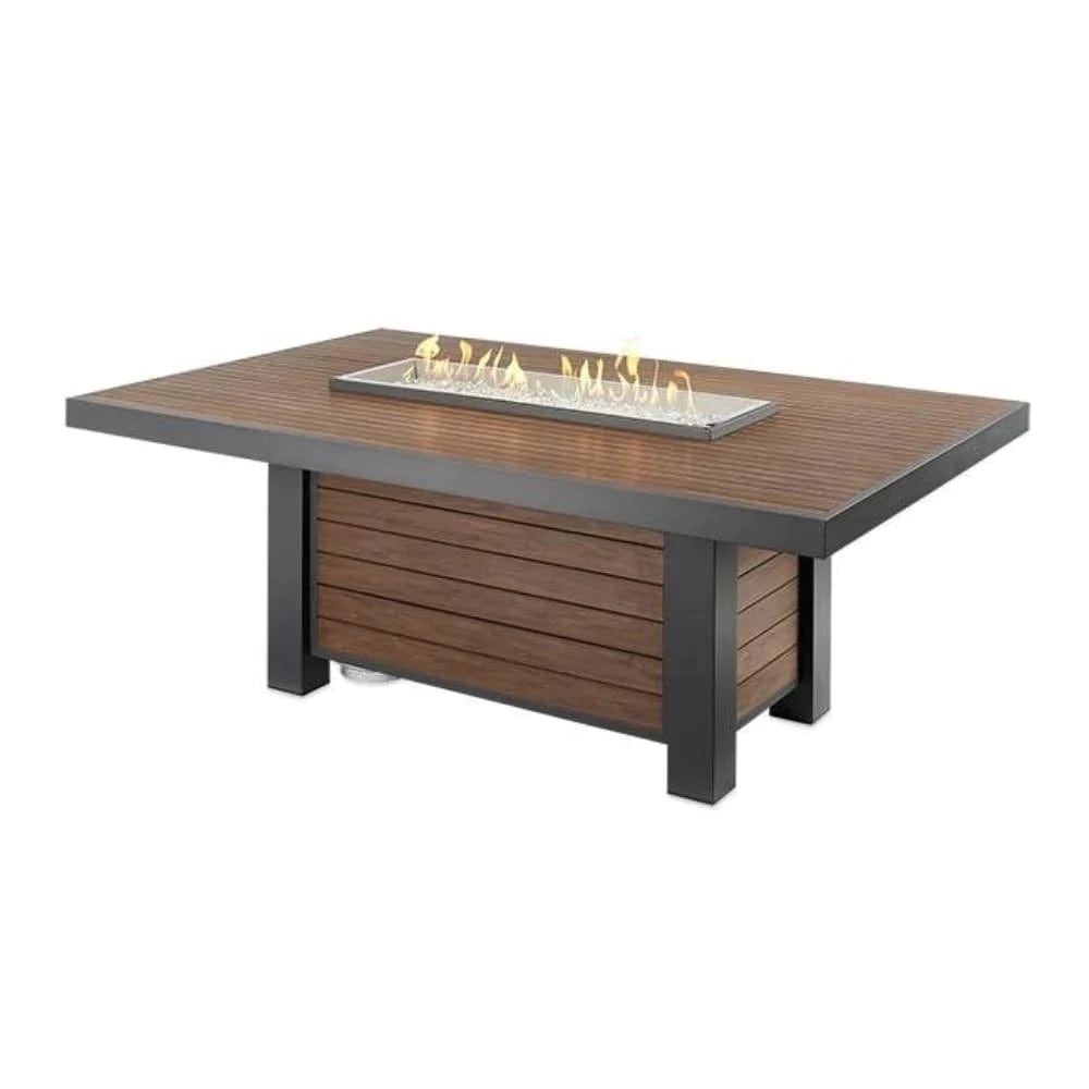 the outdoor greatroom The Outdoor GreatRoom Company Kenwood 81-Inch Gas Fire Pit Dining Table (KW-1242-K) Fire Table KW-1242-K