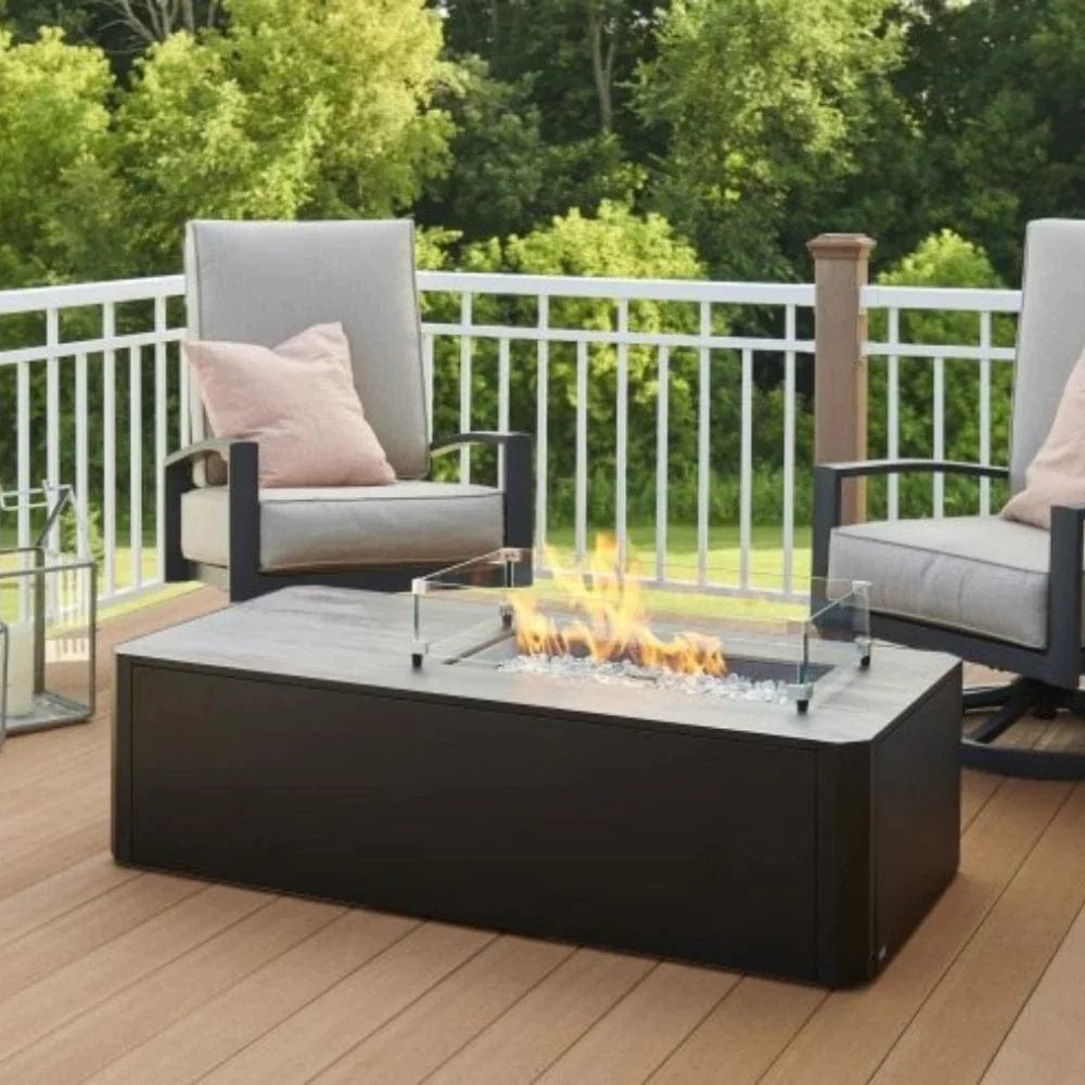 the outdoor greatroom The Outdoor GreatRoom Company Kinney 55-Inch Linear Gas Fire Pit Table (KN-1224) KN-1224