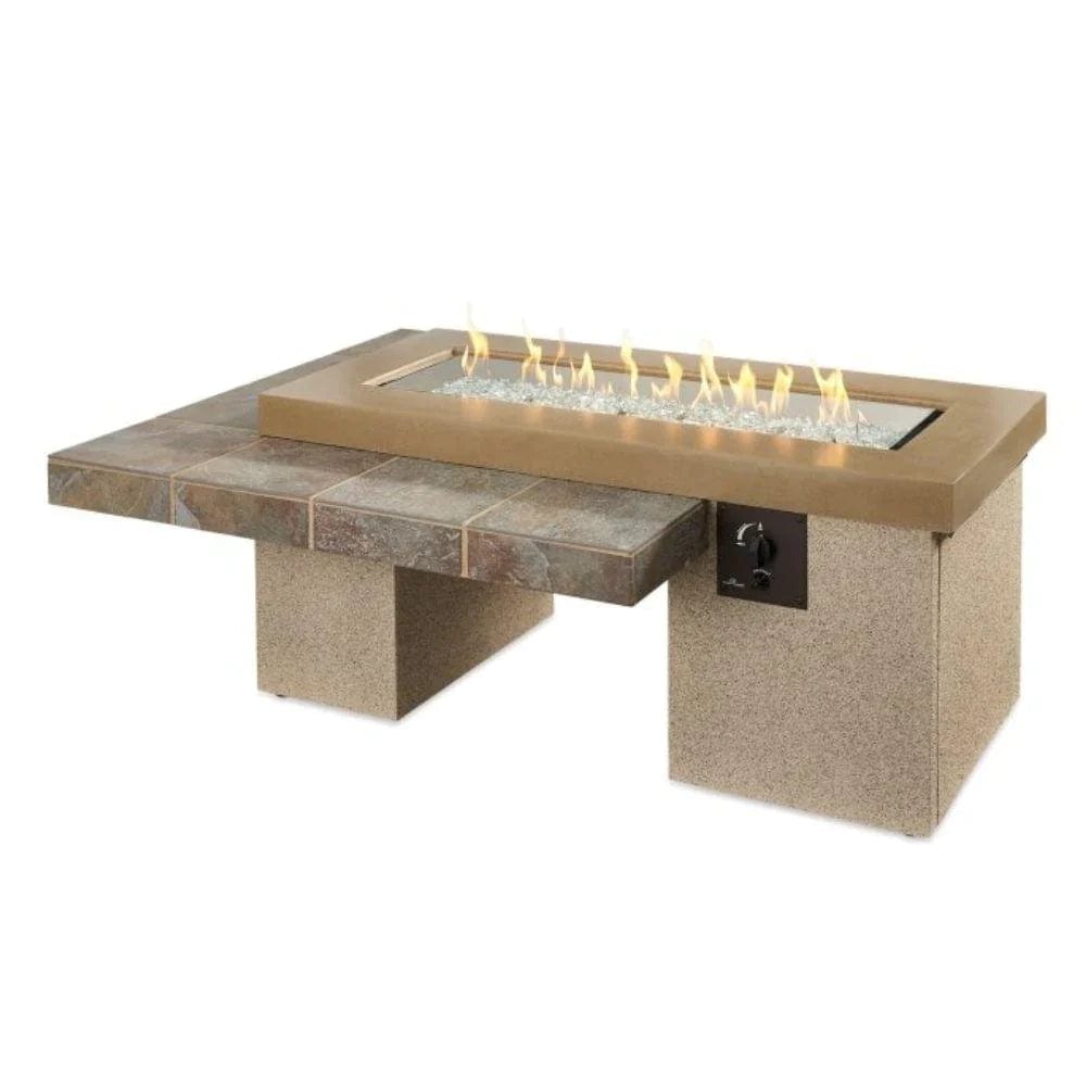 the outdoor greatroom The Outdoor GreatRoom Company Uptown 65-Inch Linear Gas Fire Pit Table Fire Table