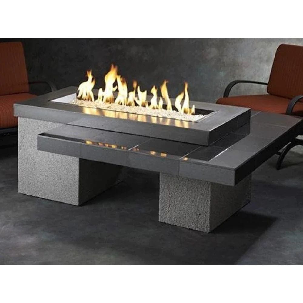 the outdoor greatroom The Outdoor GreatRoom Company Uptown 65-Inch Linear Gas Fire Pit Table Fire Table