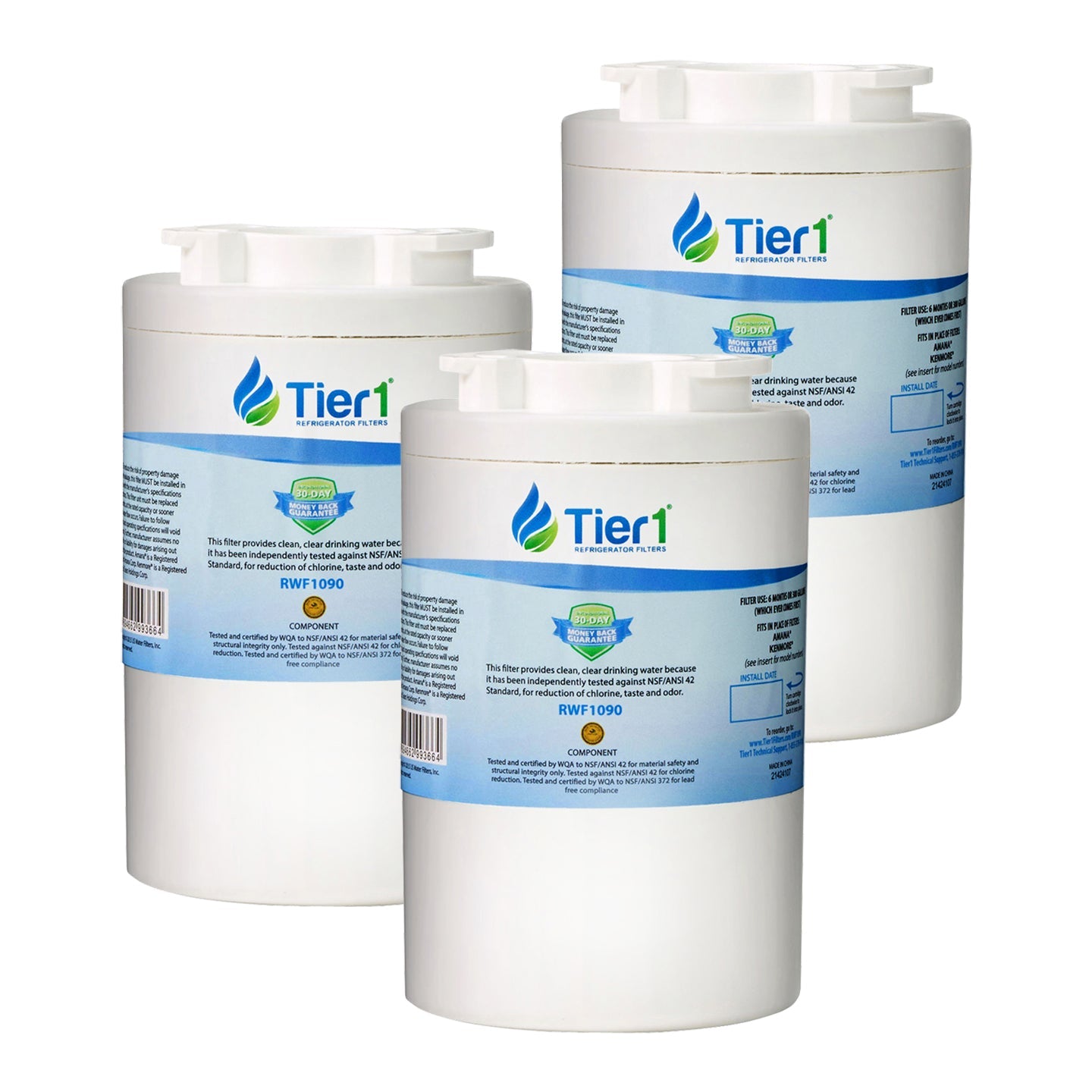 Tier1 Amana 12527304 Refrigerator Water Filter Replacement Comparable