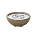 TrueFlame TrueFlame 30" Brown Adobe Series Glass Fiber Reinforced Concrete Gas Fire & Water Bowl 125-TF-GFRC-FBWBR-30W