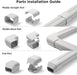 TURBRO Decorative PVC Line Cover Kit Accessories