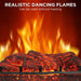 TURBRO Eternal Flame EF23-PB Electric Fireplace Logs Electric Fireplace Logs
